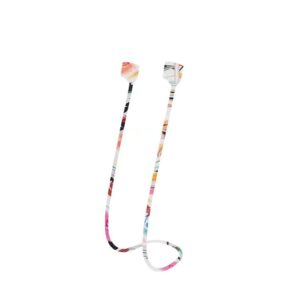 deasmfr compatible for magnetic anti-lost strap airpods 1 2 pro accessory - colorful soft sport string tether lanyard, running silicone wire cable connector, silica gel neck rope cord