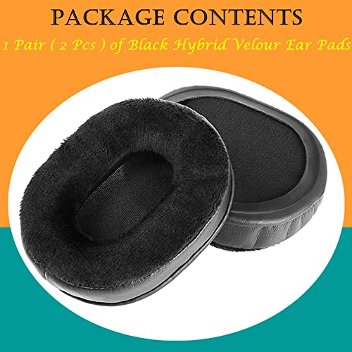 TaiZiChangQin Upgrade Ear Pads Earpads Ear Cushions Replacement Compatible with Mixcder E7 E 7 Headphones Hybrid Velour Black