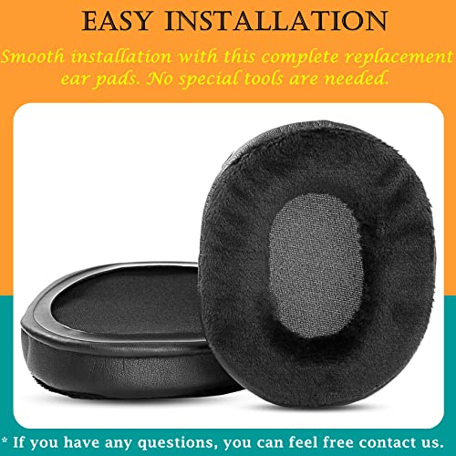 TaiZiChangQin Upgrade Ear Pads Earpads Ear Cushions Replacement Compatible with Mixcder E7 E 7 Headphones Hybrid Velour Black