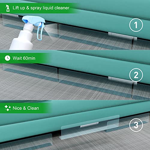 sevkumz 5 Pack Under Couch Blocker, Gap Bumper Under Bed Blocker Safety PVC Adjustable Clear Toy Blocker for Bed Sofa Barrier Blocking with Strong Adhesive,