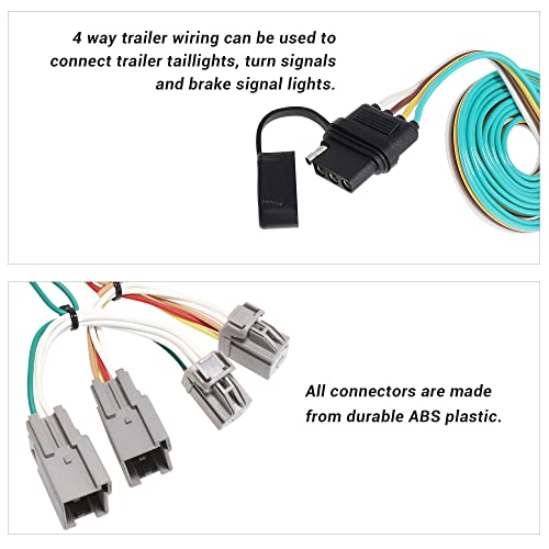 Oyviny 4 Way Trailer Wiring Harness 56093 for 2011-2019 Ford Taurus/2013-2016 Lincoln MKS/2020-2023 Ford Explorer