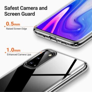 HGJTF Phone Case for TCL 30 XL (6.82"), 2 Pcs Shockproof Soft Silicone Bumper Shell, [Ultra-Thin ] [Anti-Yellowing] Clear Back Cover for TCL 30 XL - Clear + Clear