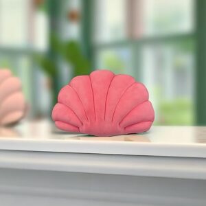 Fay Bless Seashell Throw Pillows for Couch,Outdoor Sea Shell Bed Pillows Decorative for Patio Furniture Sea Princess (Pink, S)