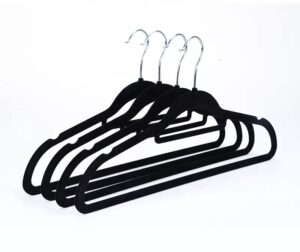 dynamic-a non-slip velvet hangers, suit hangers ultra thin space saving 360 degree swivel hook, strong and durable clothes hangers, (30 pack)