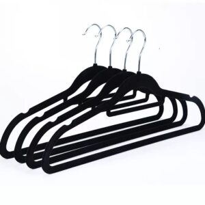 Dynamic-A Non-Slip Velvet Hangers, Suit Hangers Ultra Thin Space Saving 360 Degree Swivel Hook, Strong and Durable Clothes Hangers, (30 Pack)