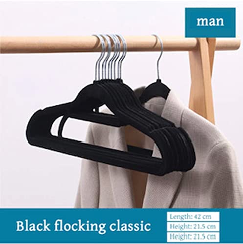 Dynamic-A Non-Slip Velvet Hangers, Suit Hangers Ultra Thin Space Saving 360 Degree Swivel Hook, Strong and Durable Clothes Hangers, (30 Pack)