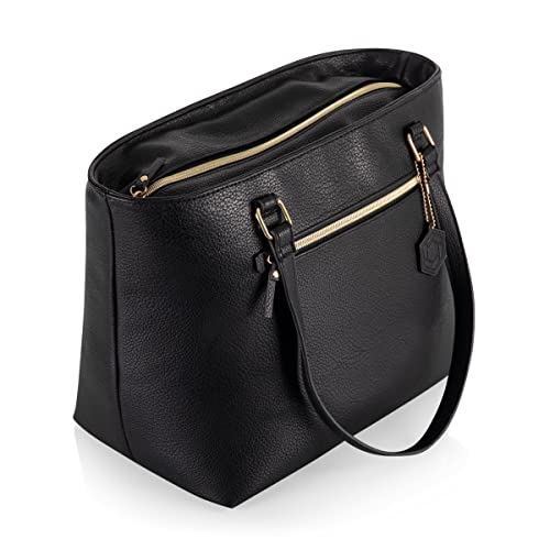 ONIVA - a Picnic Time brand - Uptown Cooler Tote Bag - Insulated Lunch Bag - Stylish Beach Bag Soft Cooler, (Black)