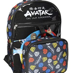 INTIMO Nickelodeon Avatar The Last Airbender Characters Aang Zuko Katara Sokka 5 PC Backpack Lunchbox Icepack Water Bottle