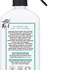 Pet-Pourri Pet Odor Air + Fabric Odor Eliminator Spray, Pawsitively Fresh, 16 Fl Oz