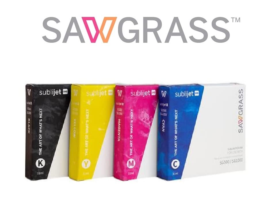 Sawgrass SG500 sublimation ink cartridges Sublijet UHD with 4 rolls Sublimax Tape