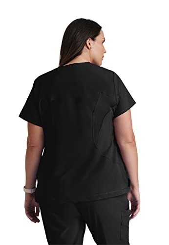 BARCO One BOT142 Women's Uplift Scrub Top Black 2XL