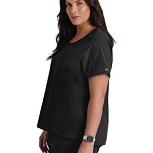 BARCO One BOT142 Women's Uplift Scrub Top Black 2XL