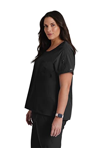 BARCO One BOT142 Women's Uplift Scrub Top Black 2XL