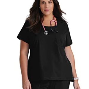 BARCO One BOT142 Women's Uplift Scrub Top Black 2XL