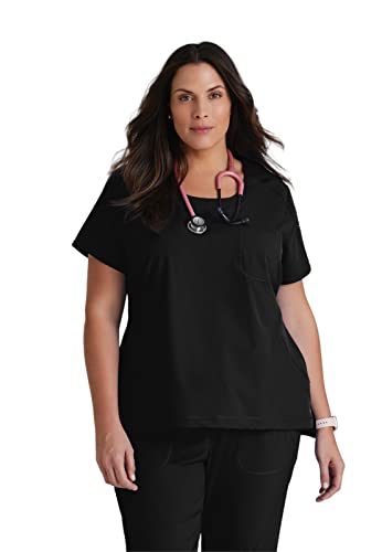 BARCO One BOT142 Women's Uplift Scrub Top Black 2XL