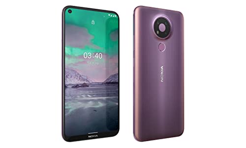 Nokia 3.4 | Android 10 | Unlocked Smartphone | 2-Day Battery | US Version | 4G LTE | 3/64GB | 6.39-Inch Screen | Triple Camera | Dusk/Purple