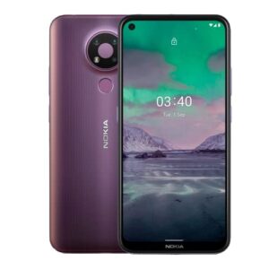 Nokia 3.4 | Android 10 | Unlocked Smartphone | 2-Day Battery | US Version | 4G LTE | 3/64GB | 6.39-Inch Screen | Triple Camera | Dusk/Purple