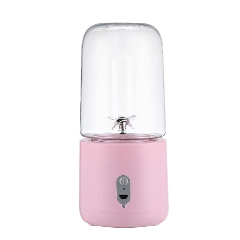 SRLIWHITE Portable Blender USB Blender Two Piece Electric Juicer Smoothie Blender Mini Personal Lemon Juicer (Color : Pink)