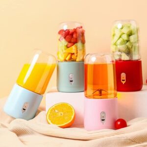 SRLIWHITE Portable Blender USB Blender Two Piece Electric Juicer Smoothie Blender Mini Personal Lemon Juicer (Color : Pink)