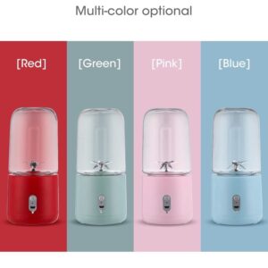 SRLIWHITE Portable Blender USB Blender Two Piece Electric Juicer Smoothie Blender Mini Personal Lemon Juicer (Color : Pink)