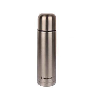 Femora Thermosteel Water Bottle Leak Proof, Vacuum Insulated Stainless Steel, Hot Cold, Double Walled, 1 pc, 17oz, MADE IN INDIA