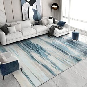 cinknots rugs modern soft abstract area rugs for living room/bedroom/kitchen & dining room,medium pile home decor carpet floor mat (grey10, 5' 3" x 6' 6" rectangular)