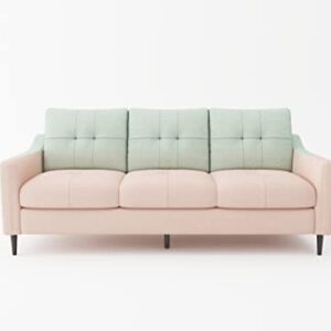 Meeyar Couches for Living Room,80 Inches 3 Seater Sofa Couch for Teen Girls Artistic Sofa for Lady Pink Green Gradient for Women for Office