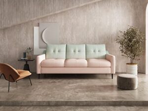 meeyar couches for living room,80 inches 3 seater sofa couch for teen girls artistic sofa for lady pink green gradient for women for office