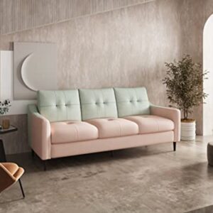 Meeyar Couches for Living Room,80 Inches 3 Seater Sofa Couch for Teen Girls Artistic Sofa for Lady Pink Green Gradient for Women for Office