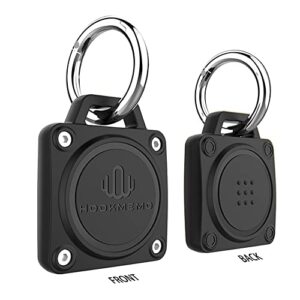 Waterproof AirTag Keychain Holder Case,Compatible for Apple AirTag Key Ring.(black-4pack)