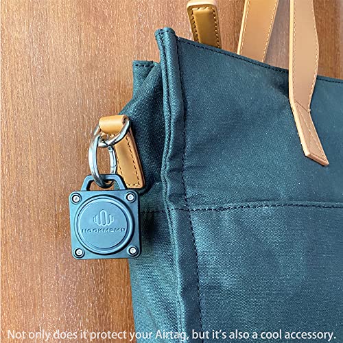 Waterproof AirTag Keychain Holder Case,Compatible for Apple AirTag Key Ring.(black-4pack)