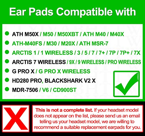 Arctis Pro Cooling Gel Earpads - Compatible with Arctis Pro Wireless, Arctis 7, Arctis5, Arctis3, Arctis1, Arctis 9X Headset, Arctis Series Hybrid Fabric Cooling Gel Replacement Cushion (Cooling Mesh)