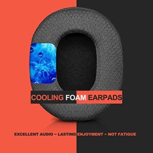 Arctis Pro Cooling Gel Earpads - Compatible with Arctis Pro Wireless, Arctis 7, Arctis5, Arctis3, Arctis1, Arctis 9X Headset, Arctis Series Hybrid Fabric Cooling Gel Replacement Cushion (Cooling Mesh)