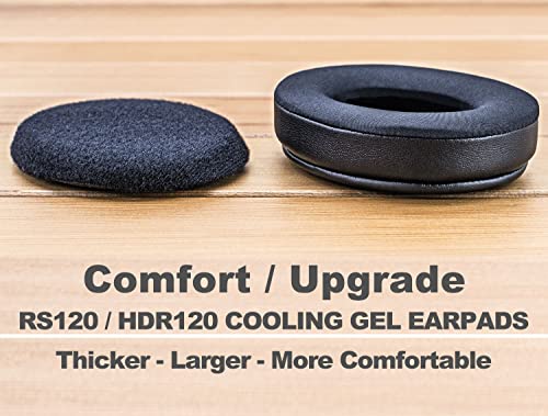 RS120 Cooling Gel Earpads - Compatible with RS120 RS 110 HDR120 Headphones, Hybrid Cooling Gel Replacement Cushion (Hybrid Fabric)