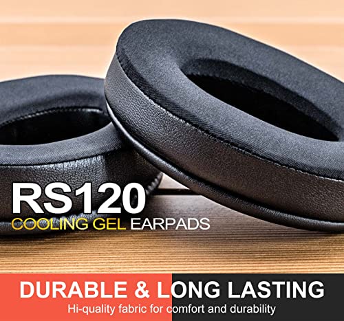 RS120 Cooling Gel Earpads - Compatible with RS120 RS 110 HDR120 Headphones, Hybrid Cooling Gel Replacement Cushion (Hybrid Fabric)