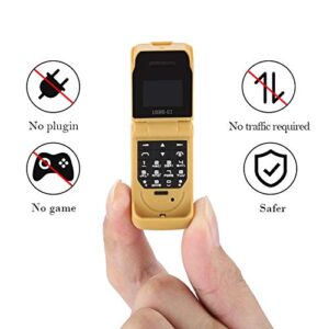 Flip Phone Unlocked, Mini Flip Cell Phone with Charging Cable Multifunctional Keypad Flip Smartphone, Backup Phone Best for Kids