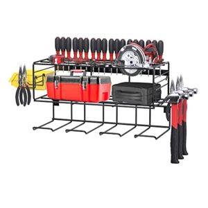 power tool organizer, metal wall-mounted drill holder, storage rack for cordless drill, tool organizers and storage, heavy duty & removable design