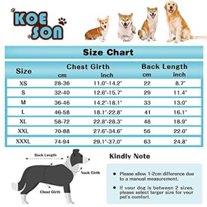 KOESON Dog Recovery Suit, Spay Suit for Female Dog Pet Onesie for Surgery Female Anti-Licking, Dog Surgical Recovery Suit for Abdominal Wounds Dog Cone Alternative After Surgery Blue Camo 2XL