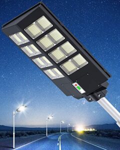 wywna 1000w street lights outdoor waterproof solar powered 100000lm dusk to dawn remote control motion sensor for parking lot / stadium/garden yard