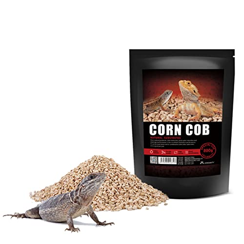 BNOSDM Natural Corn Cob Bedding Reptile Habitat Substrate Clean Natural Terrarium Bedding for Lizard Bearded Dragon Gecko Chameleon Tortoise and Small Animals