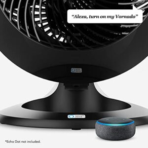 Vornado 660 AE Large Whole Room Compatible with Alexa Air Circulator Fan with 4 Speeds, Black, A Certified for Humans Device & 630 Mid-Size Whole Room Air Circulator Fan