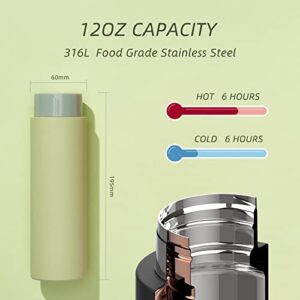 Stainless Steel Mug, Vacuum Insulated Coffee Travel Mug (12-Ounce, Green)