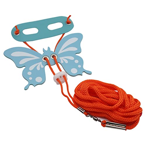 Bearded Dragon Leash Harness-3 Size Pack Butterfly Wing Lizard Harness and Adjustable Leash Set, Outdoor Walking Lead Control Rope for Bearded Dragon Lizard Reptiles Small Pet Animals (Blue)