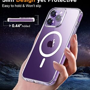 BOTOER for iPhone 14 Pro Max Phone Case,with 3 Pack Screen Protector + 3 Pack Camera Lens Protector,Ultra Thin Scratch Resistant Drop Magnetic Phone Case for iPhone 14 Pro Max 6.7 Inch