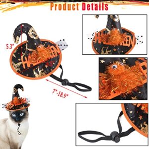 Pet Halloween Spider Costume Pumpkins Dog Bandanas Skirt Witch Hat Holiday Supplies Dress Triangle Scarf Ghost Bowtie Collar Tutu Skirt Bibs Scarf Caps Set for Small Medium Dogs Outfits 3PACK