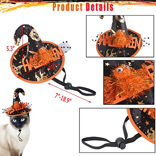 Pet Halloween Spider Costume Pumpkins Dog Bandanas Skirt Witch Hat Holiday Supplies Dress Triangle Scarf Ghost Bowtie Collar Tutu Skirt Bibs Scarf Caps Set for Small Medium Dogs Outfits 3PACK