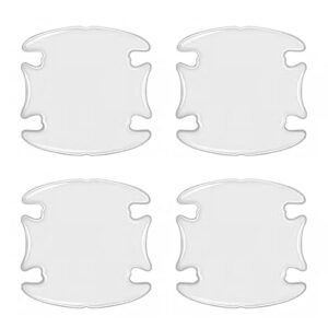 alvhnt 4pcs car door cup handle sticker, anti-scratches car door handle protective film, car door handle cup protector (clear)