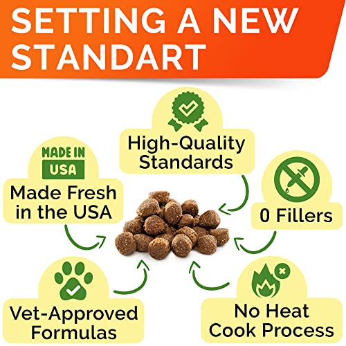 STRELLALAB Hemp Calming Chews for Dogs Anxiety Relief - Made in USA w/Hemp Oil - Dog Training & Behavior Aid - Natural Stress Relief During Firework, Storm, Separation, Barking - 120 Treats