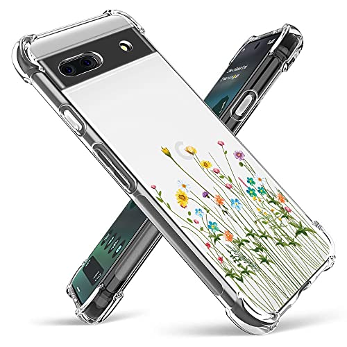 TOPNOW Compatible with Google Pixel 6A Case (2022), Design with Shockproof Corner and Exquisite Pattern, Ultra Slim TPU Bumper Protective Cover for Pixel 6a 5G Grass