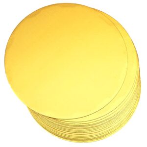 8 inch gold cake boards round 40-packs circles rounds base food-grade cardboard cake plate(thinner but stronger) qiqee